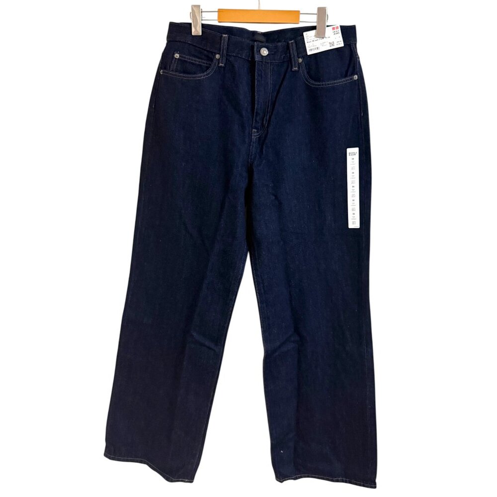 NWT Uniqlo Women Wide Straight Jeans - Picture 4 of 10